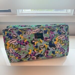 Nicole Miller Abstract Floral Cosmetic Bag